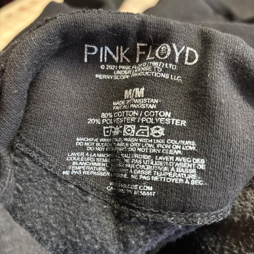 Pink Floyd Hoodie Mens M Black 1994 Division Bell Reprint - Picture 6 of 6